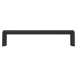 Poignée de meuble Droit Dotz mat noir l.135mm x l.12mm x H. 26mm entraxe 128mm-GoodHome