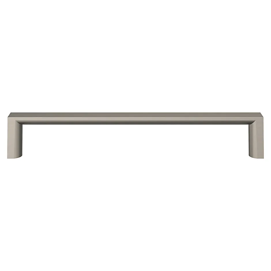 Poignée de meuble Droit Dotz effet nickel satin gris l.169mm x l.12mm x H. 27mm entraxe 160mm-GoodHome Discount