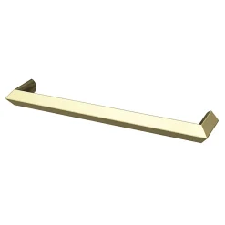 Poignée de meuble Droit Keri effet laiton satin doré l.138mm x l.11mm x H. 27mm entraxe 128mm^GoodHome