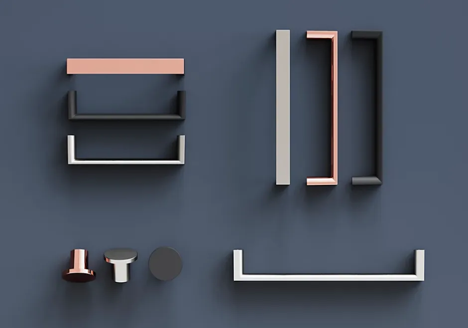 Poignée de meuble Droit Dotz mat noir l.104mm x l.14mm x H. 26mm entraxe 96mm-GoodHome Discount