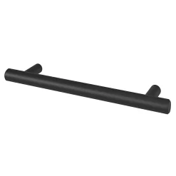 Poignée de meuble en T Dizel acier mat noir l.168mm x l.12mm x H. 35mm entraxe 128mm-GoodHome Online