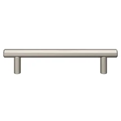 Poignée de meuble en T Dizel acier effet nickel satin gris l.168mm x l.12mm x H. 35mm entraxe 128mm^GoodHome Sale