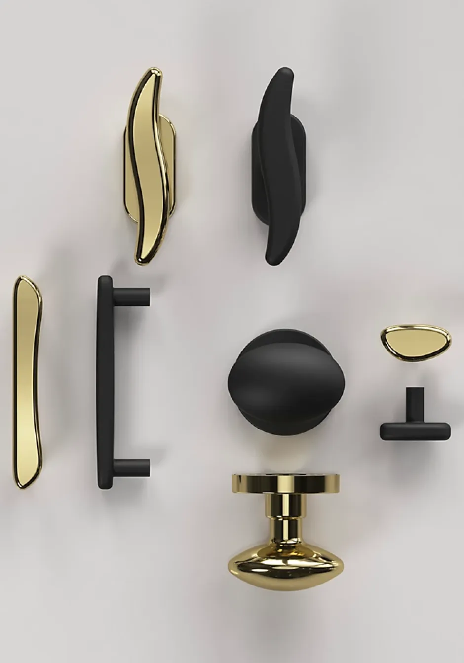 Poignée de meuble en T Armel aluminium effet laiton doré l.120mm x l.17mm x H. 30mm entraxe 96mm-GoodHome New