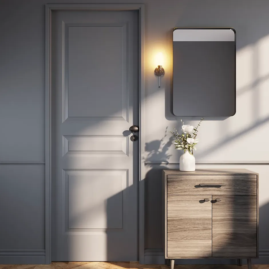 Poignée de meuble en T Armel aluminium mat noir l.190mm x l.17mm x H. 30mm entraxe 128mm-GoodHome Outlet