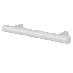 Poignée de meuble en T Dizel acier mat blanc l.136mm x l.12mm x H. 35mm entraxe 96mm-GoodHome Sale