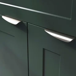 Poignée de meuble Incurvé Mehaban effet satin gris l.120mm x l.44mm x H. 13mm entraxe 96mm-GoodHome Hot