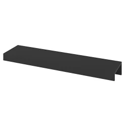 Poignée de meuble Incurvé Skej aluminium mat noir l.152mm x l.19mm x H. 35mm entraxe 128mm-GoodHome Best