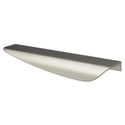 Poignée de meuble Incurvé Mehaban effet nickel satin gris l.170mm x l.44mm x H. 18mm entraxe 128mm^GoodHome Online
