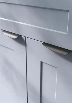 Poignée de meuble Incurvé Mehaban mat noir l.120mm x l.44mm x H. 13mm entraxe 96mm-GoodHome Hot