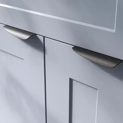 Poignée de meuble Incurvé Mehaban mat noir l.120mm x l.44mm x H. 13mm entraxe 96mm-GoodHome Hot