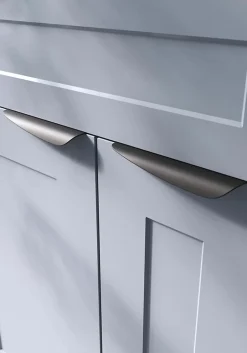 Poignée de meuble Incurvé Mehaban mat noir l.170mm x l.44mm x H. 18mm entraxe 128mm^GoodHome Outlet