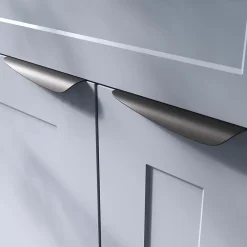 Poignée de meuble Incurvé Mehaban mat noir l.170mm x l.44mm x H. 18mm entraxe 128mm^GoodHome Outlet