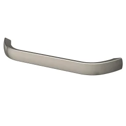 Poignée de meuble nœud Irvil aluminium effet nickel satin gris l.142mm x l.12mm x H. 30mm entraxe 128mm^GoodHome New