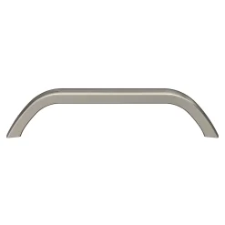 Poignée de meuble nœud Irvil aluminium effet nickel satin gris l.142mm x l.12mm x H. 30mm entraxe 128mm^GoodHome New