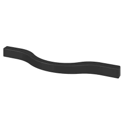 Poignée de meuble nœud Prat aluminium mat noir l.130mm x l.10mm x H. 24mm entraxe 96mm-GoodHome Discount