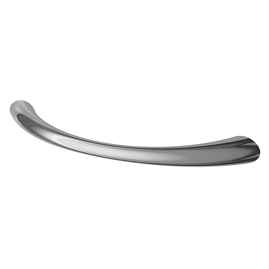 Poignée de meuble nœud Primel effet chromé gris l.114mm x l.11mm x H. 27mm entraxe 96mm-GoodHome Discount