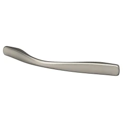 Poignée de meuble nœud Ruis effet nickel satin gris l.137mm x l.10mm x H. 25mm entraxe 96mm-GoodHome Clearance