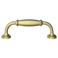 Poignée de meuble nœud Ruis effet laiton doré l.116mm x l.20mm x H. 38mm entraxe 96mm-GoodHome Discount