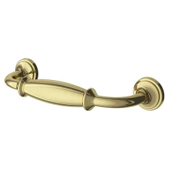 Poignée de meuble nœud Ruis effet laiton doré l.116mm x l.20mm x H. 38mm entraxe 96mm-GoodHome Discount