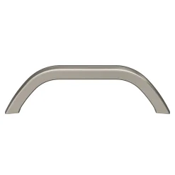 Poignée de meuble nœud Irvil aluminium effet nickel satin gris l.110mm x l.12mm x H. 30mm entraxe 96mm^GoodHome Sale