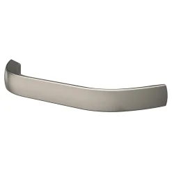 Poignée de meuble nœud Irvil aluminium effet nickel satin gris l.110mm x l.12mm x H. 30mm entraxe 96mm^GoodHome Sale