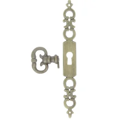 Poignée de meuble Rohan effet laiton satin doré l.141mm x H. 16mm entraxe 128mm^ New