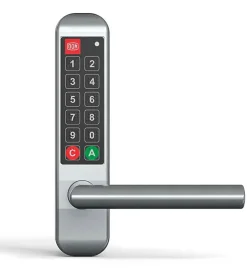 Poignée électronique serrure à code Easykey DOM serrure inox porte intérieure 50 mm sans clé-Autres Clearance