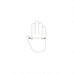 Poignée pour meubles en zamac et porcelaine Entraxe 96 chrome poli-Hardwarexchange Outlet