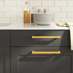 Poignées d armoire 5 pcs doré 224 mm acier inoxydable-Vidaxl Outlet