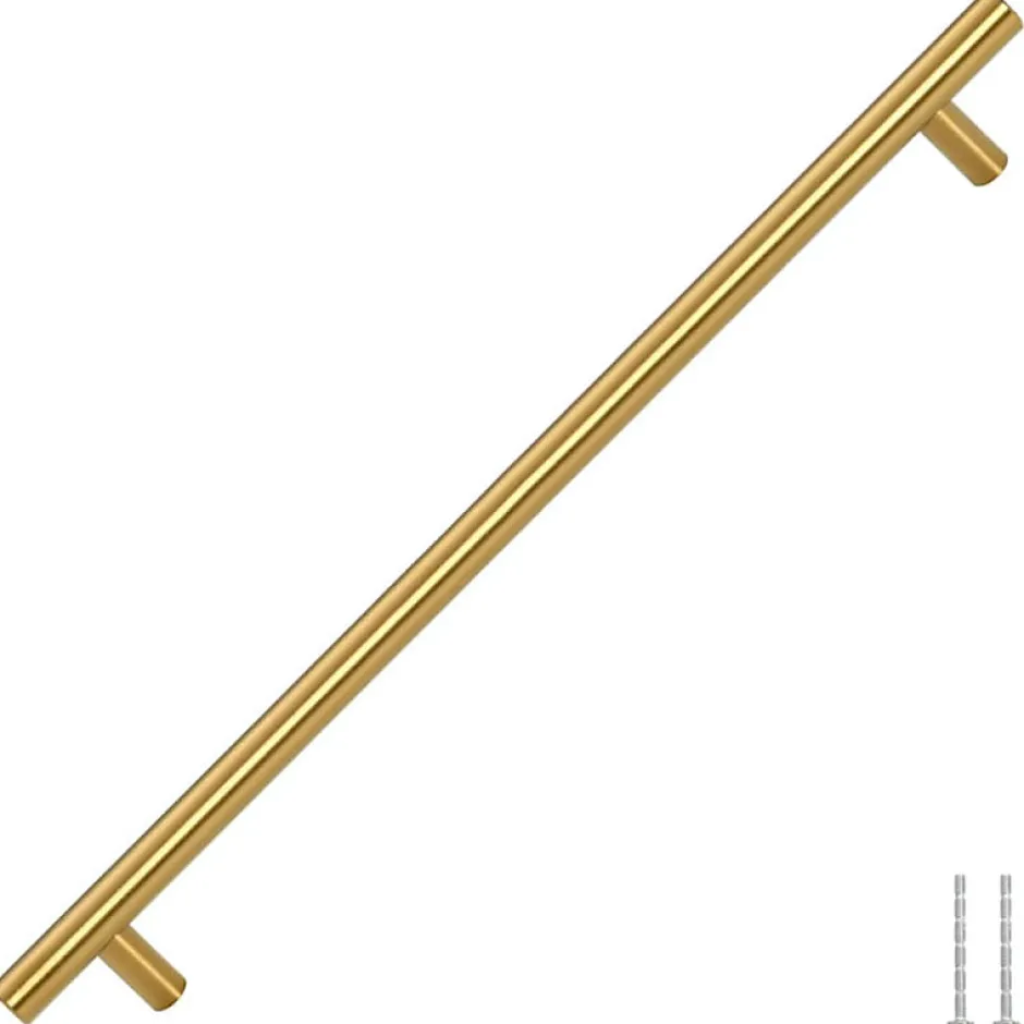 Poignées d armoire 5 pcs doré 320 mm acier inoxydable-Vidaxl Clearance