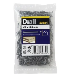Pointes à placage en acier 1x20 - 125g-Diall Online