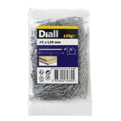Pointes à placage en acier 1x25 - 125g-Diall Clearance