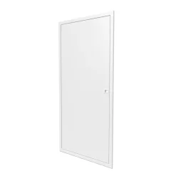 Porte Affleurante pour bac d'encastrement BTT5 - 2x13 modules - Blanc - H. hors-tout 1169 mm^Atole Hot