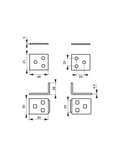 Porte cadenas renforcé, acier, protection pour fermeture --Thirard Online