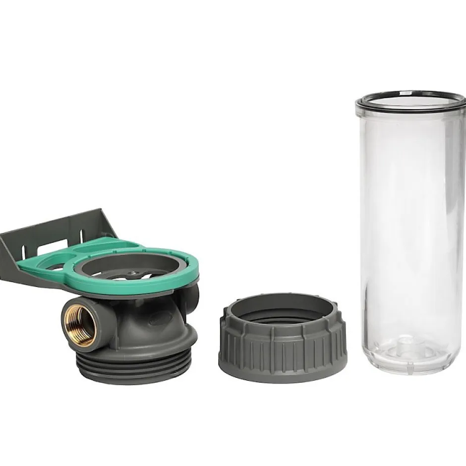 Porte filtres à eau simple 9' 3/4 3P ECOSOFT filtration sous évier connexion 1'-Sinea New