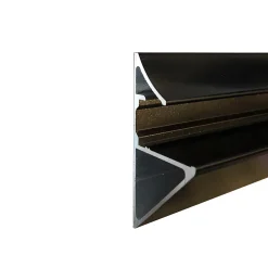 Porte tablette alu, Lg 1000mm (Laqué Noir mat RAL 9011)-Homewell Clearance