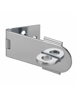 Porte-cadenas à recouvrement, laiton chromé, fermeture de coffres et portes --Thirard Clearance