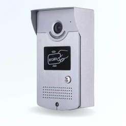 Portier interphone vidéo cards 4 fils - 2 écrans noirs - avec lecteur de badge^BT SECURITY Best