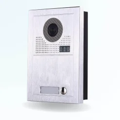 Portier interphone vidéo modern 2 fils - 1 appartement - 2 écrans noirs^BT SECURITY Best