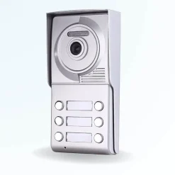 Portier interphone vidéo neo 2 fils - 6 appartements - 6 écrans noirs-BT SECURITY New