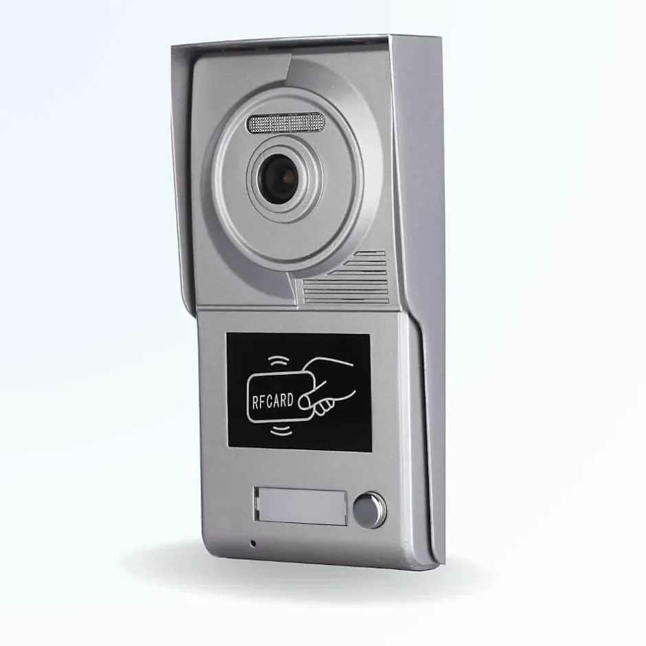 Portier interphone vidéo neo 2 fils - 1 appartement - 1 écran noir - avec lecteur de badge^BT SECURITY Online