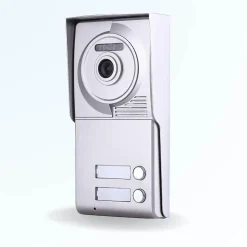 Portier interphone vidéo neo 2 fils - 2 appartements - 2 écrans noirs^BT SECURITY Best