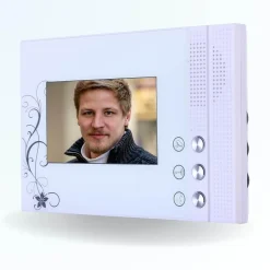 Portier interphone vidéo pili 4 fils - 2 écrans blancs-BT SECURITY Discount