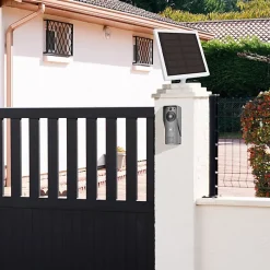 Portier Vidéo Solaire connecté Wifi avec Carillon intérieur 60 mélodies^Kyf Discount