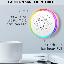 Portier Vidéo Solaire connecté Wifi avec Carillon intérieur 60 mélodies^Kyf Discount
