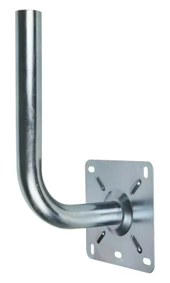 Poteau d'antenne avec base - Forme L, ø40 mm, décalage de 18 cm-SLX Online