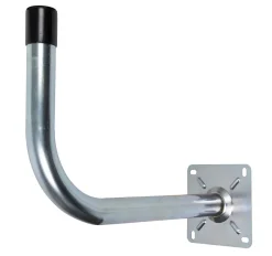 Poteau d'antenne avec base - Forme L, ø50 mm, décalage de 48 cm-SLX Discount