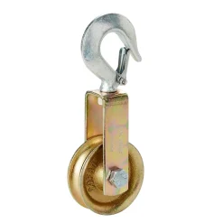Poulie à crochet renforcé avec galet ø8 cm-Diall Sale