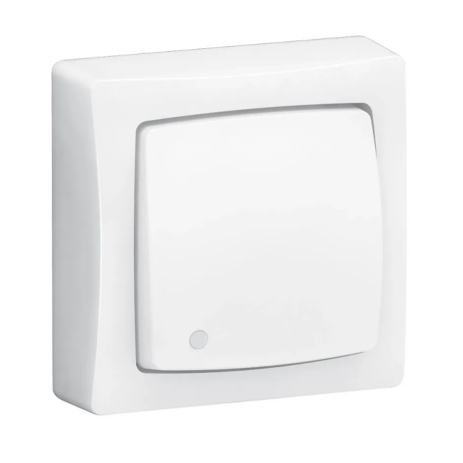 Poussoir avec voyant ASL complet blanc^Legrand Discount
