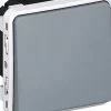 Poussoir lumineux bascule inverseur saillie Plexo gris^Legrand Clearance